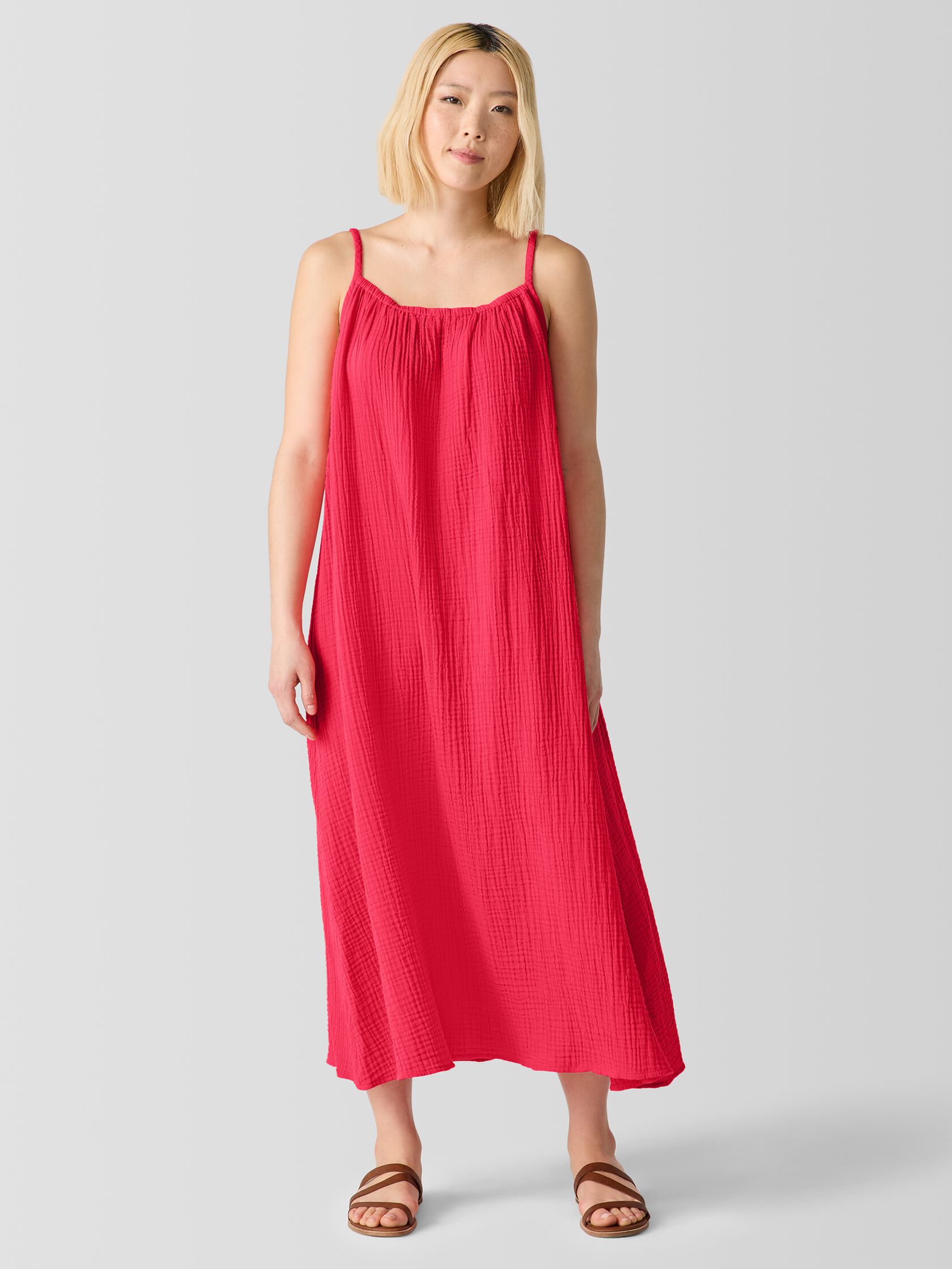 Organic Cotton Lofty Gauze Cami Dress