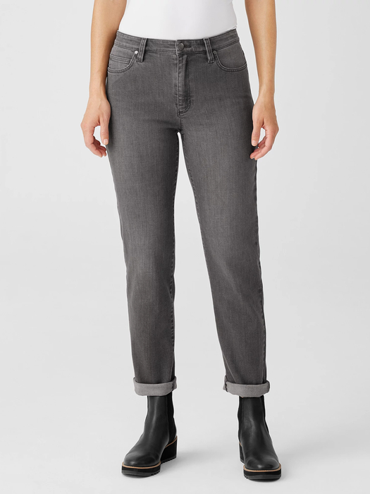 Organic Cotton Stretch High-Waisted Jean