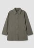 Garment-Dyed Utility Cotton Classic Collar Long Jacket
