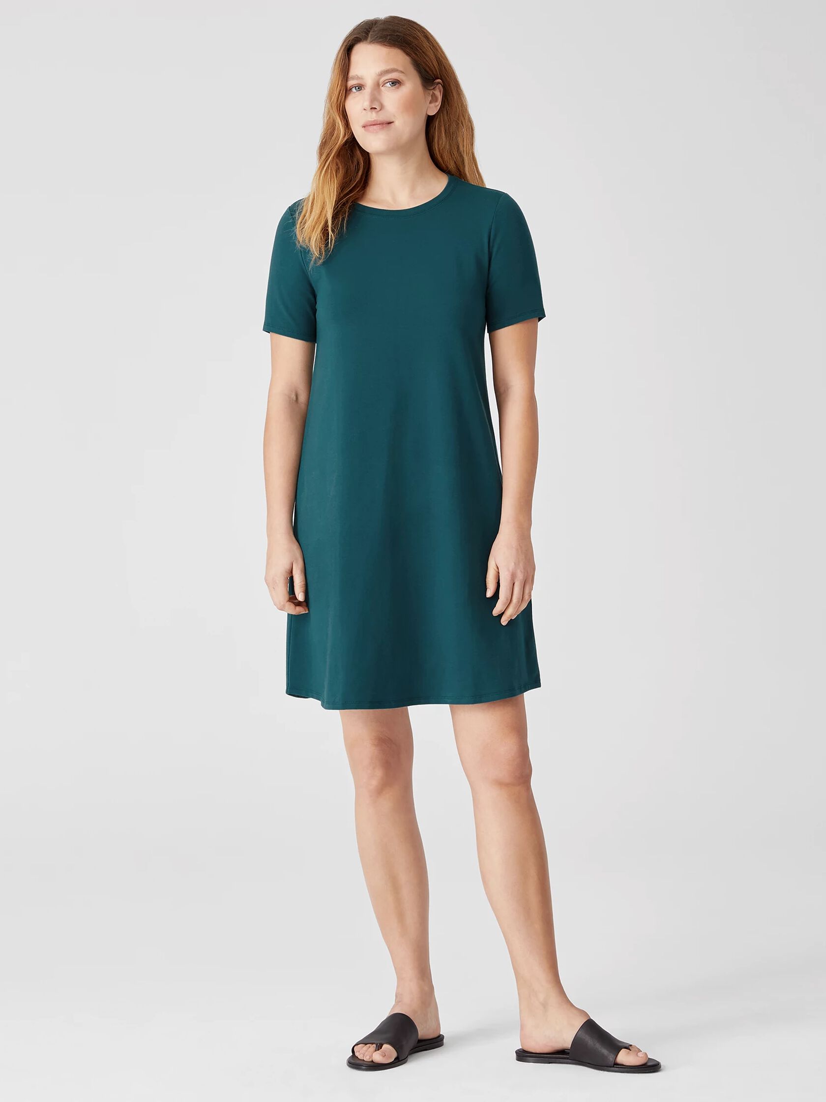 Traceable Organic Cotton Jersey Crew Neck Dress