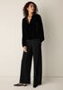Velvet Band Collar Shirt