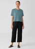 Lightweight Organic Cotton Terry Straight Pant