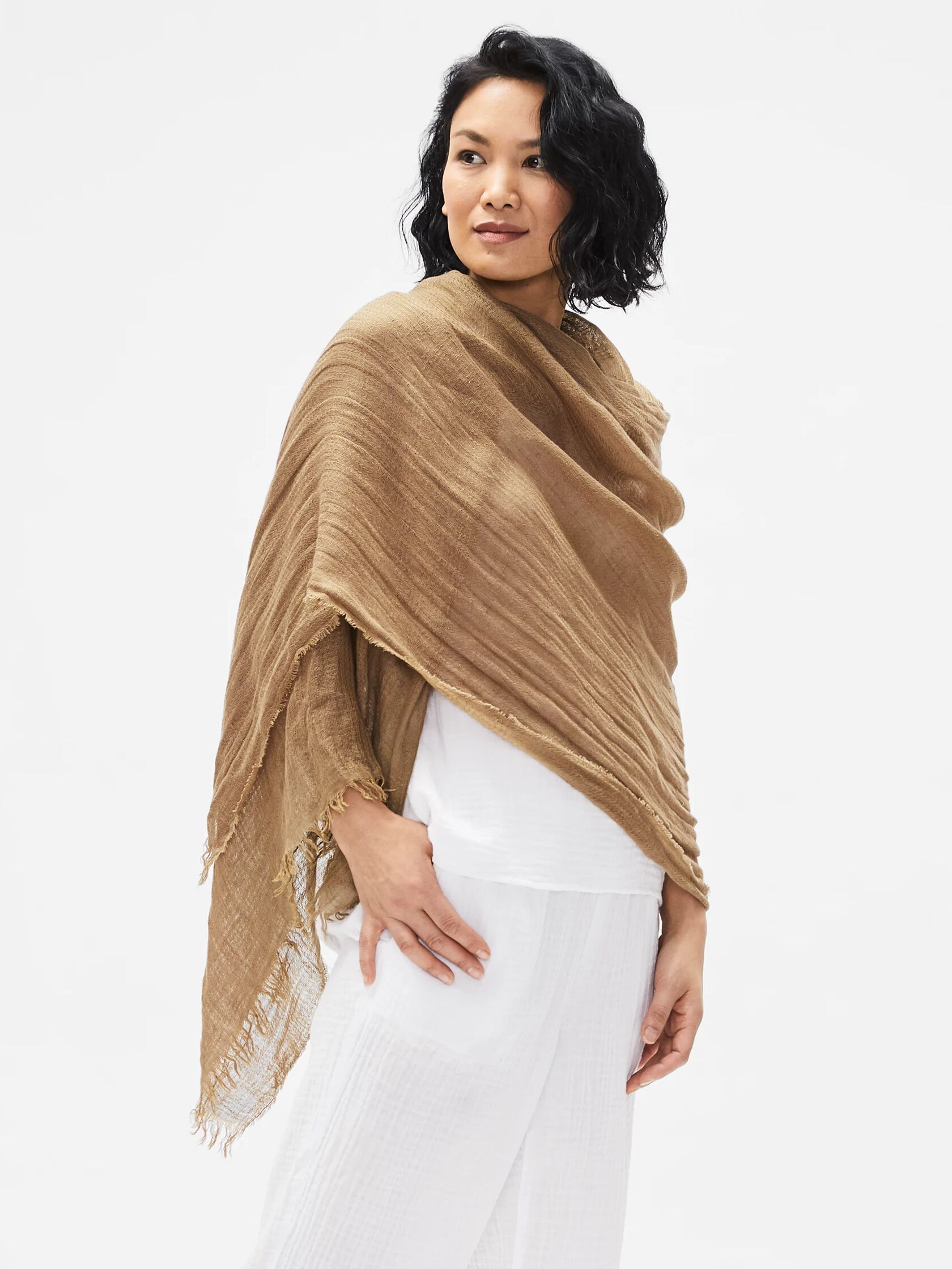 Organic Linen & Tencel Texture Scarf