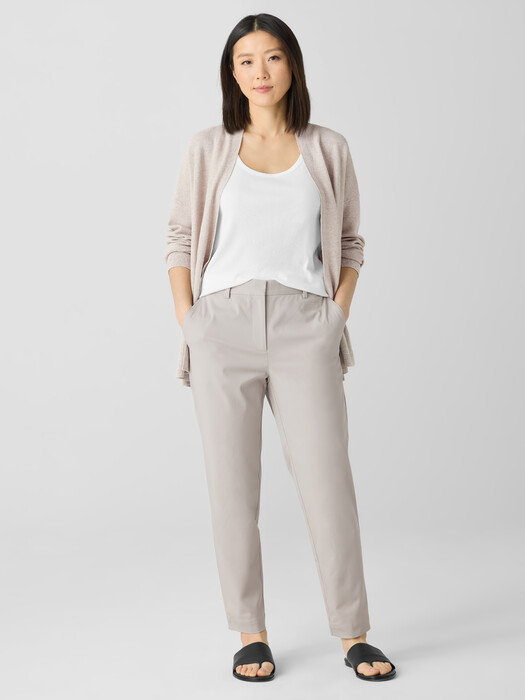 Stretch Cotton Twill Tapered Trouser Pant