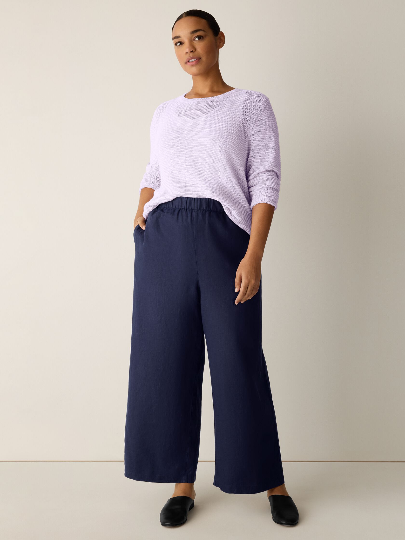 Organic Linen Wide-Leg Pant