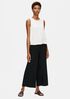 System Silk Georgette Crepe Boxy Shell