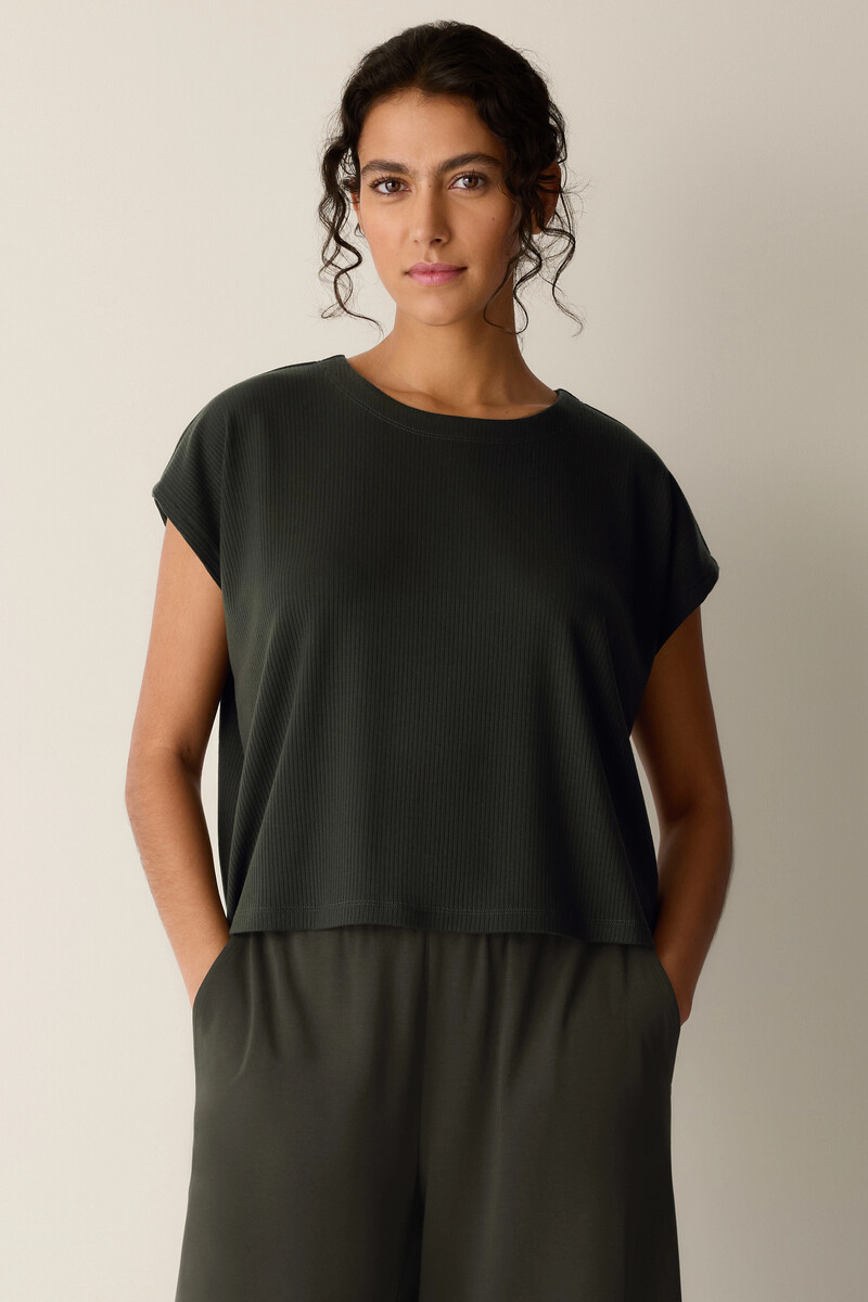 ARMEDANGELS Maglietta da donna in Tencel™ Lyocell Mix JILAANA Regular Fit, Nero , XS ARMEDANGELS Maglietta da donna in Tencel™ Lyocell Mix JILAANA Regular Fit, Nero , XS