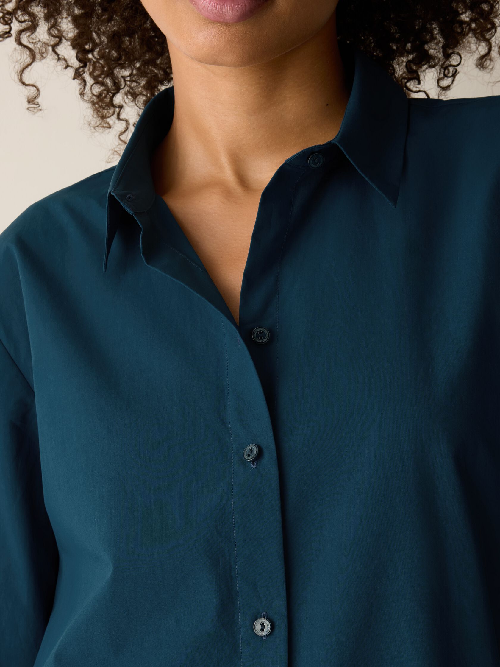 Organic Cotton Poplin Classic Collar Shirt