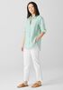 Organic Handkerchief Linen Classic Collar Shirt