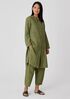 Washed Organic Linen Delave Long Shirt