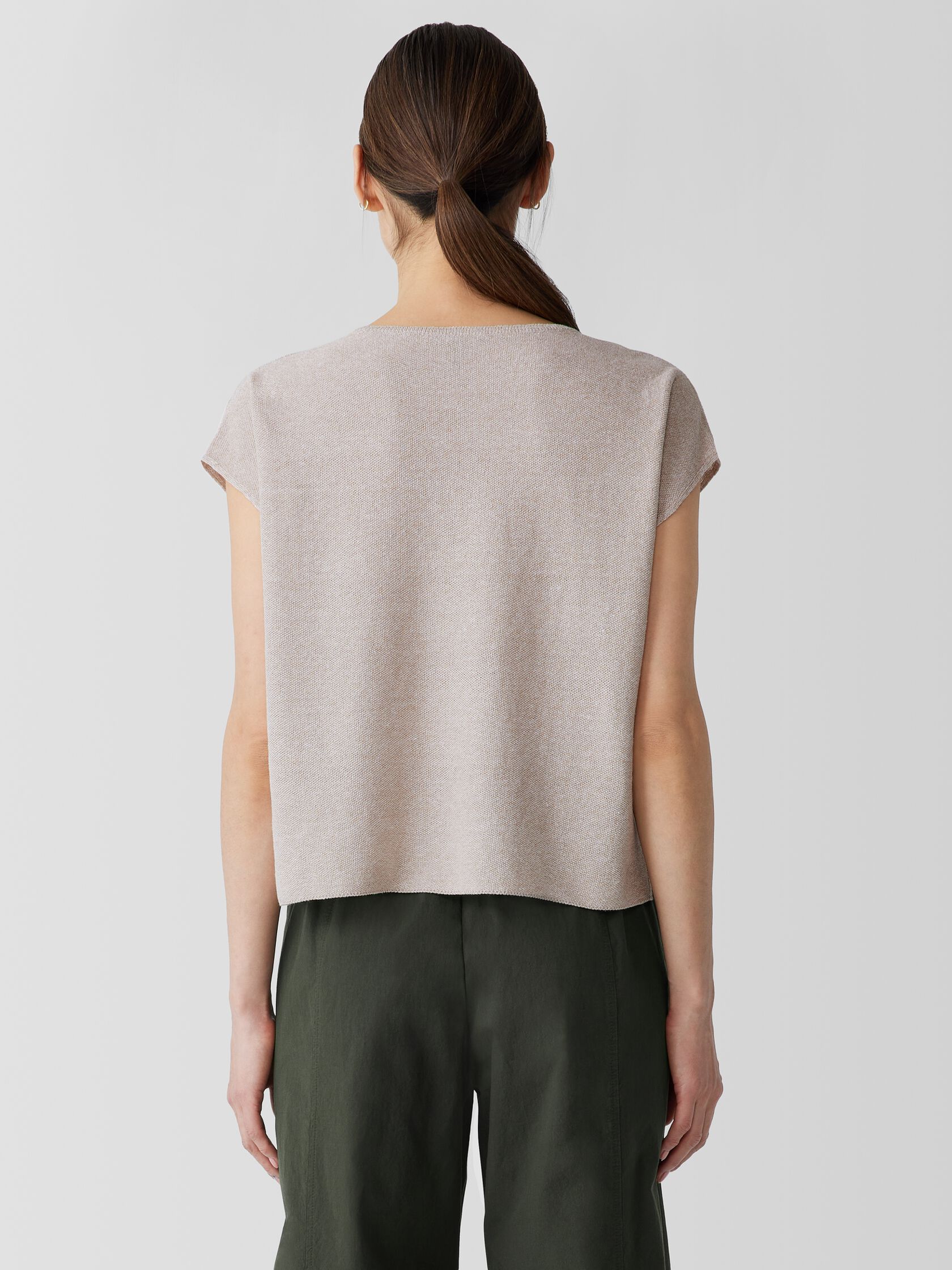 Organic Linen Cotton Square Top