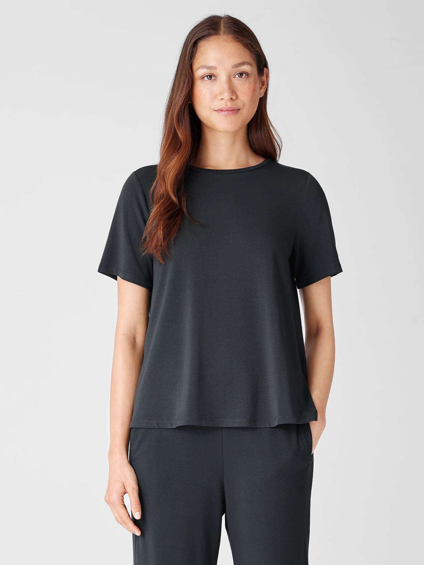 Fine Jersey Crew Neck Tee