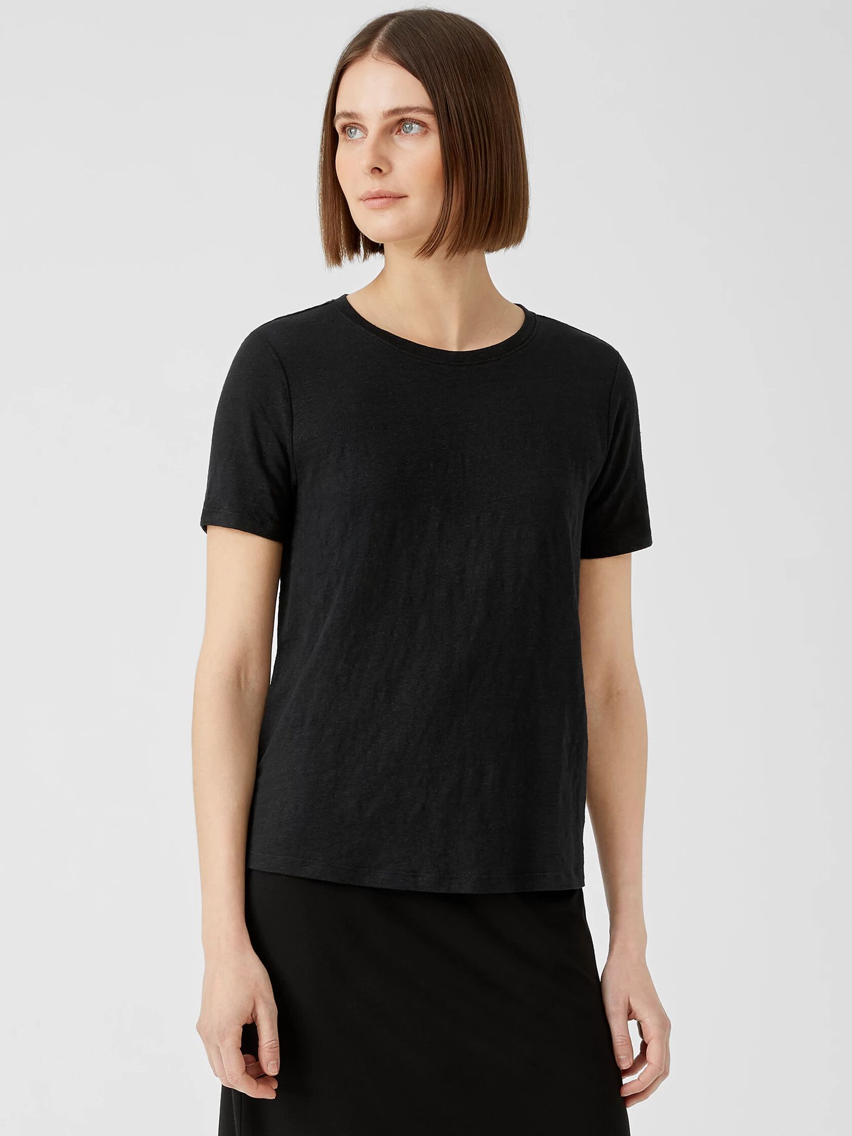 Organic Linen Jersey Short-Sleeve Tee