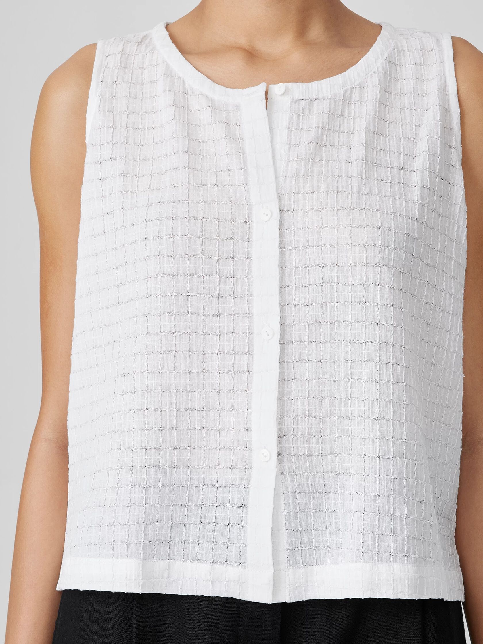 Organic Cotton Voile Box Vest