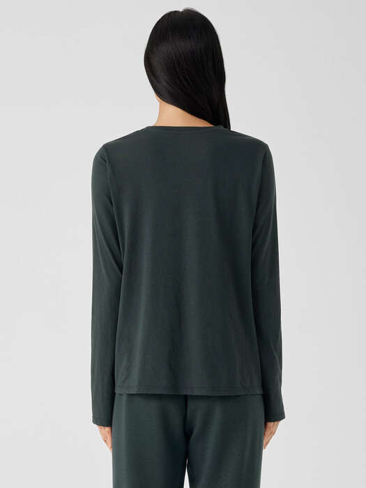 Organic Pima Cotton Jersey Long-Sleeve Tee