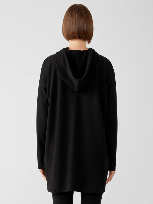Cozy Brushed Terry Hug Hooded Long Top