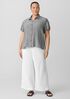 Puckered Organic Linen Short-Sleeve Shirt