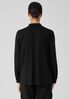 Stretch Jersey Knit Band Collar Shirt