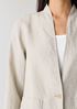 Organic Linen High Collar Jacket