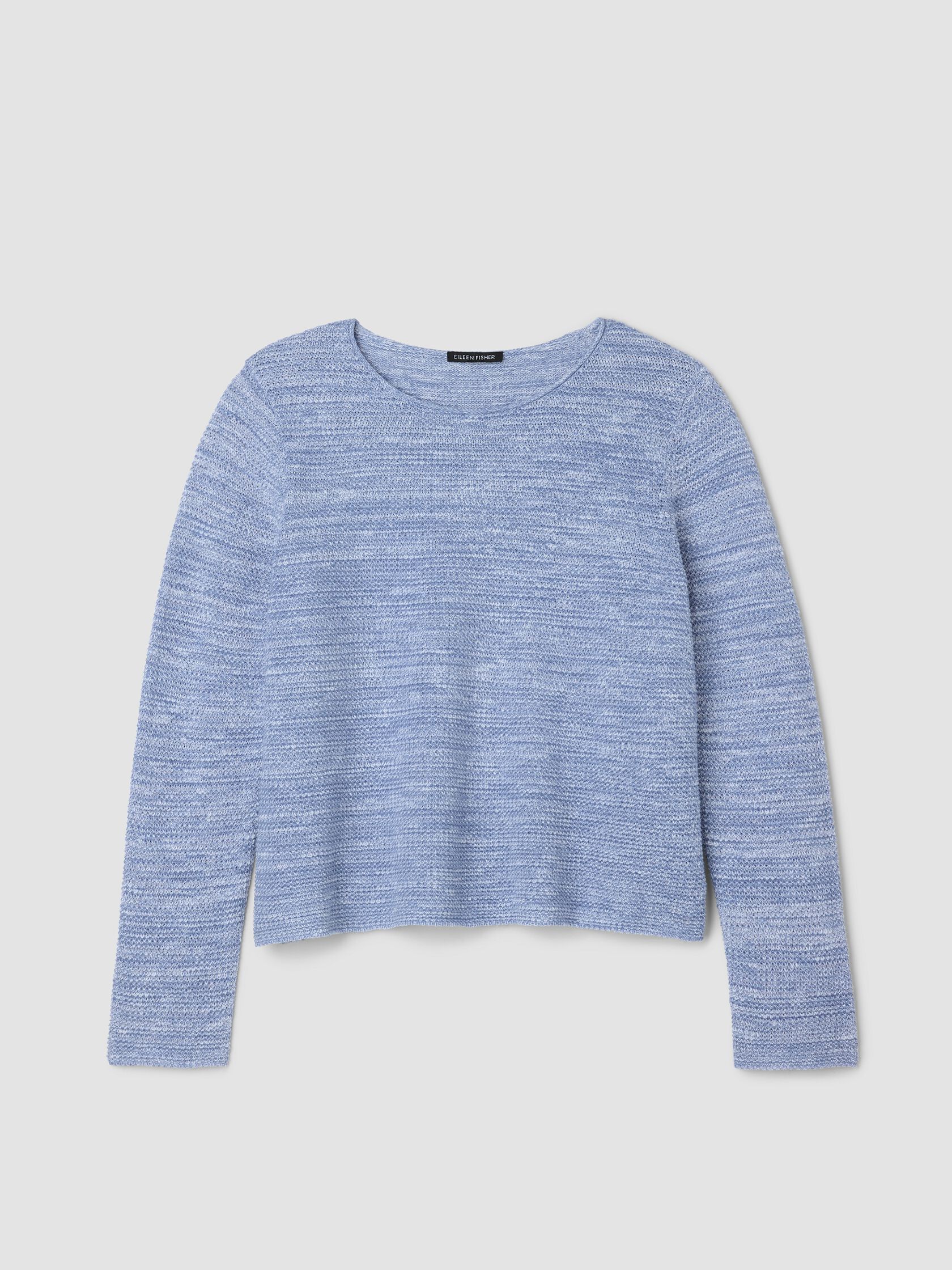Organic Linen Cotton Slub Crew Neck Top
