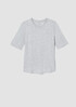 System Organic Cotton Jersey Melange Elbow-Sleeve Tee