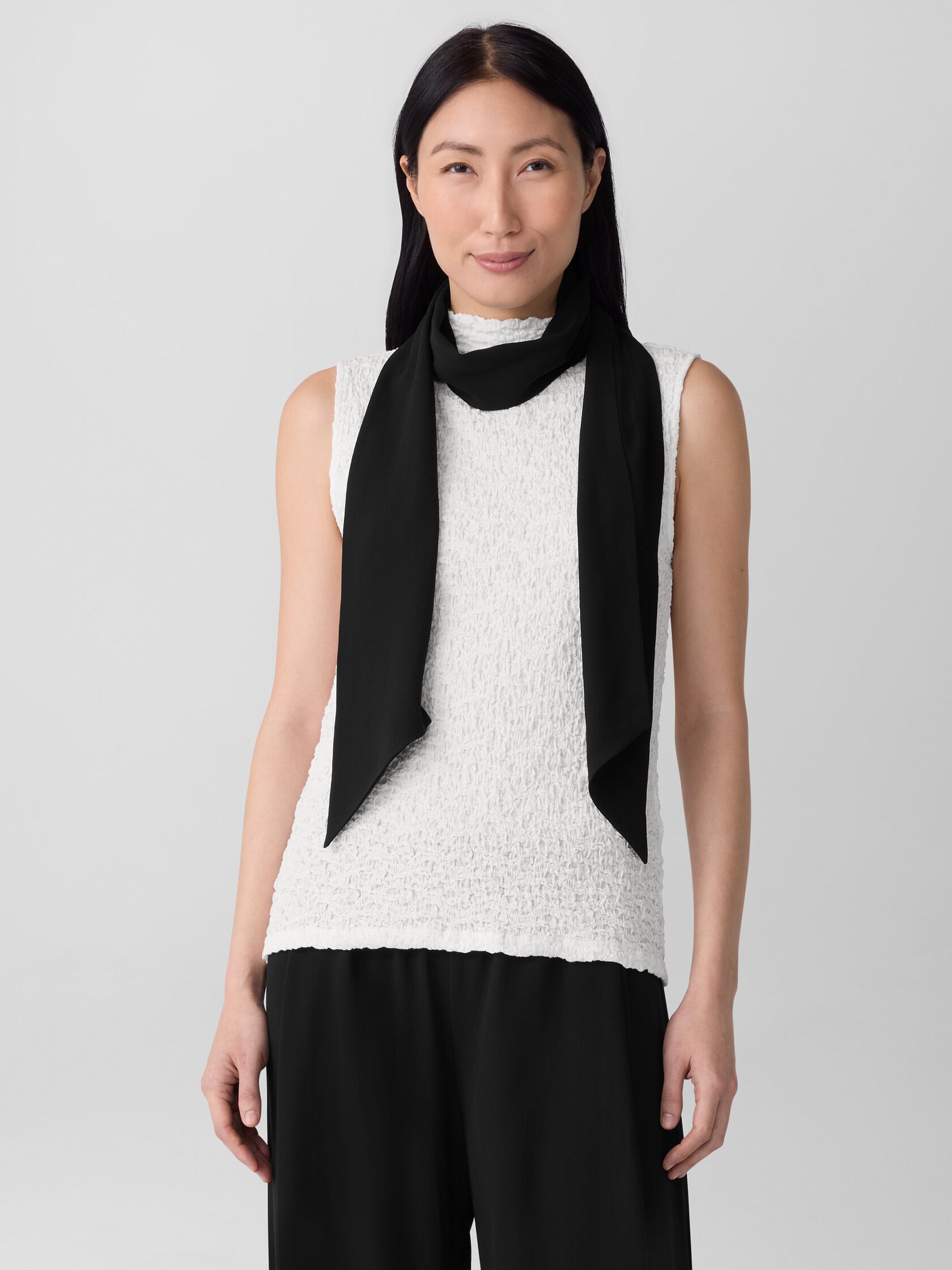 Silk Georgette Crepe Scarf