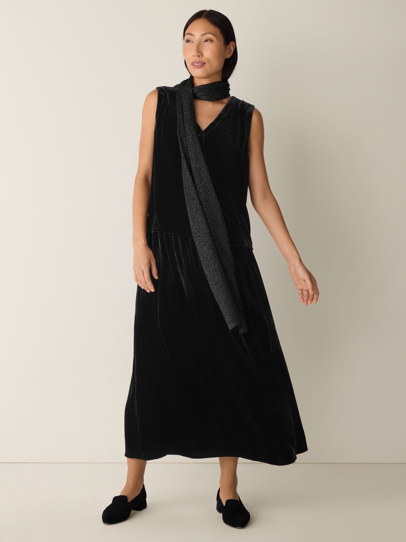 Velvet Flared Skirt