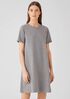 Heathered Organic Cotton Crew Neck Dress