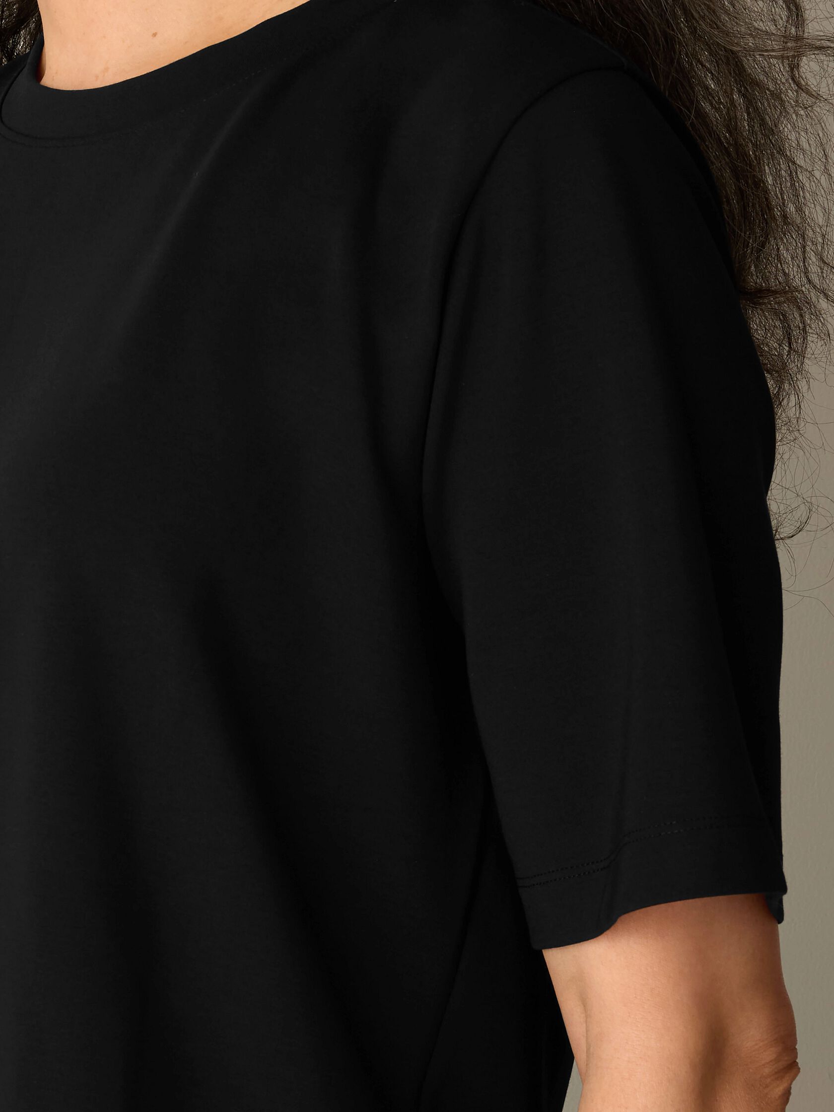 Extra-Fine Ponte Crew Neck Tee