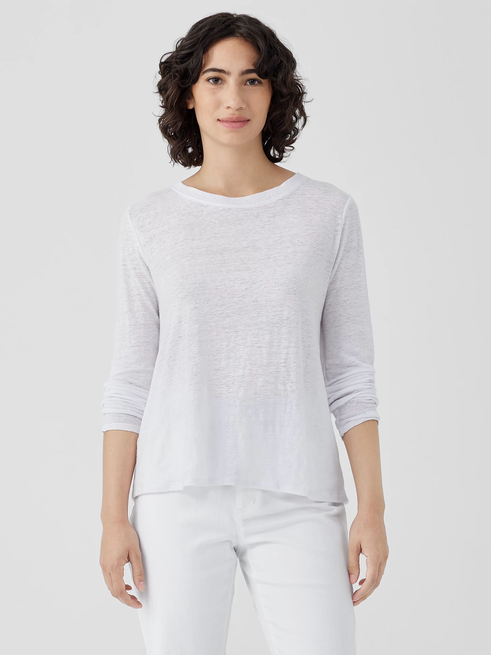 Organic Linen Jersey Long-Sleeve Tee