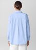 Striped Poplin Classic Collar Shirt
