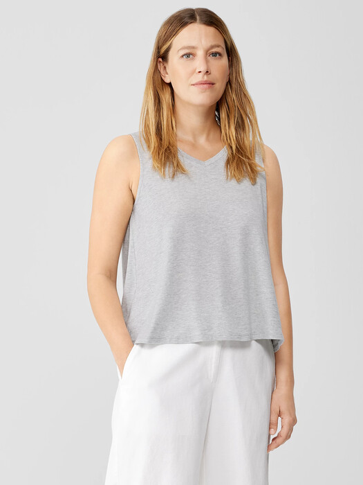 Fine Jersey V-Neck Tank