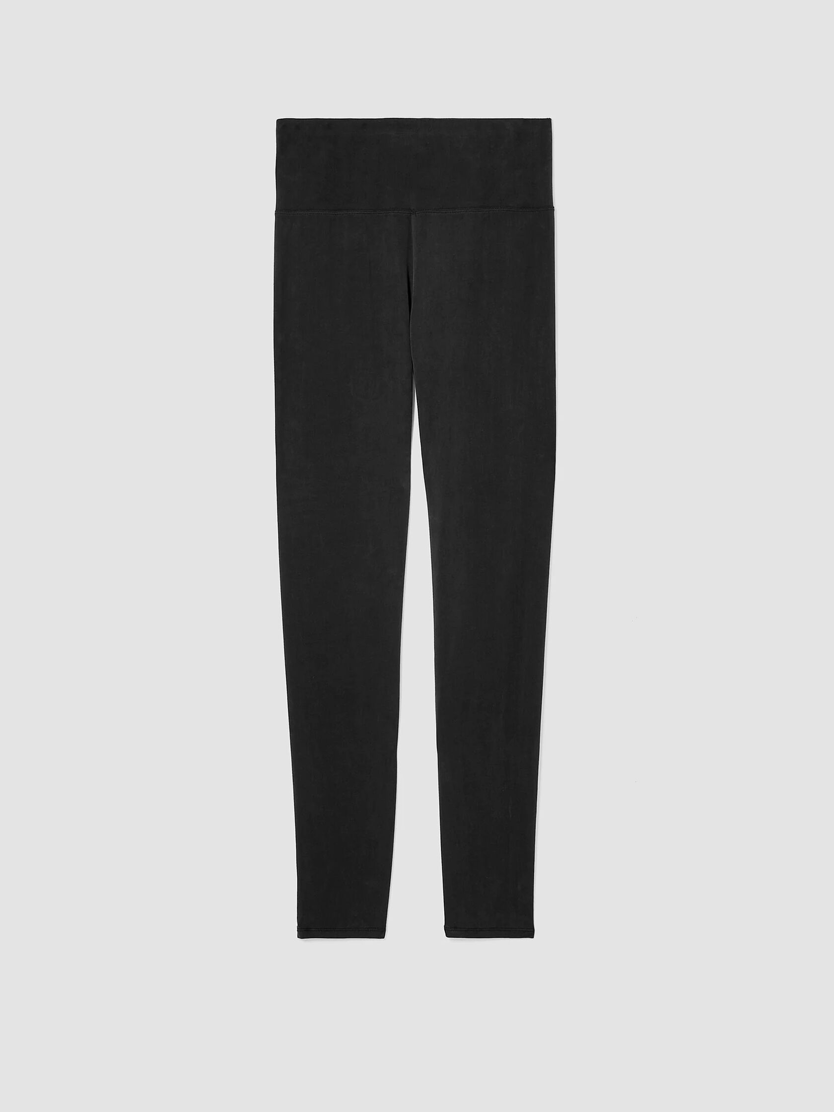 Sandwashed Cupro Knit High-Waisted Leggings