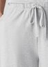 Mélange Organic Cotton Interlock Wide-Leg Sleep Pant