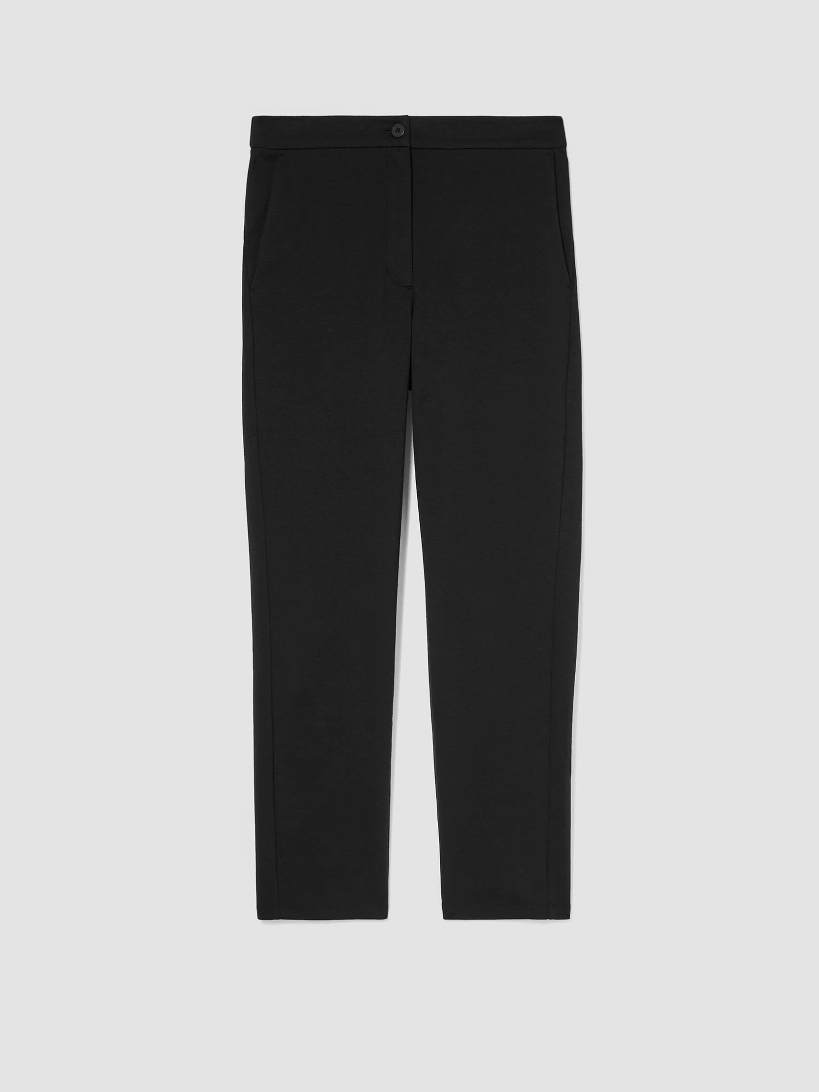 Organic Cotton Ponte Slim Pant