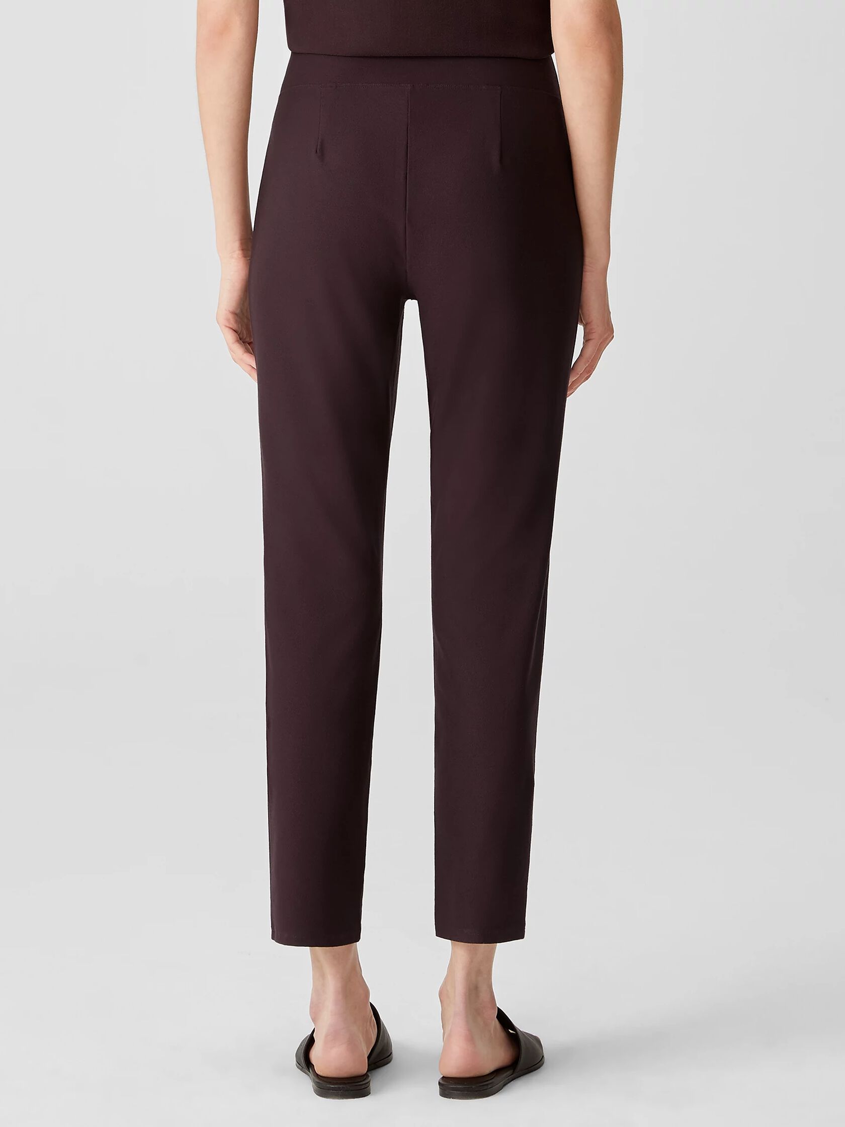 Washable Stretch Crepe High Waisted Pant