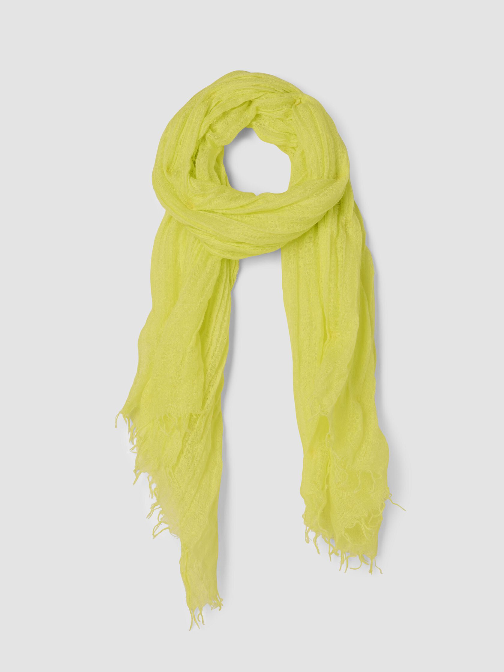 Textured Linen Blend Scarf