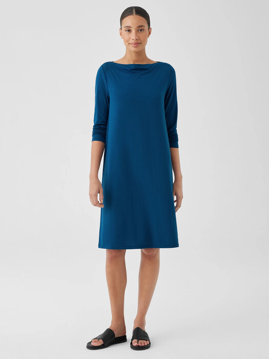 Fine Jersey Cowl Neck Dress | EILEEN FISHER Fine Jersey Cowl Neck Dress | EILEEN FISHER