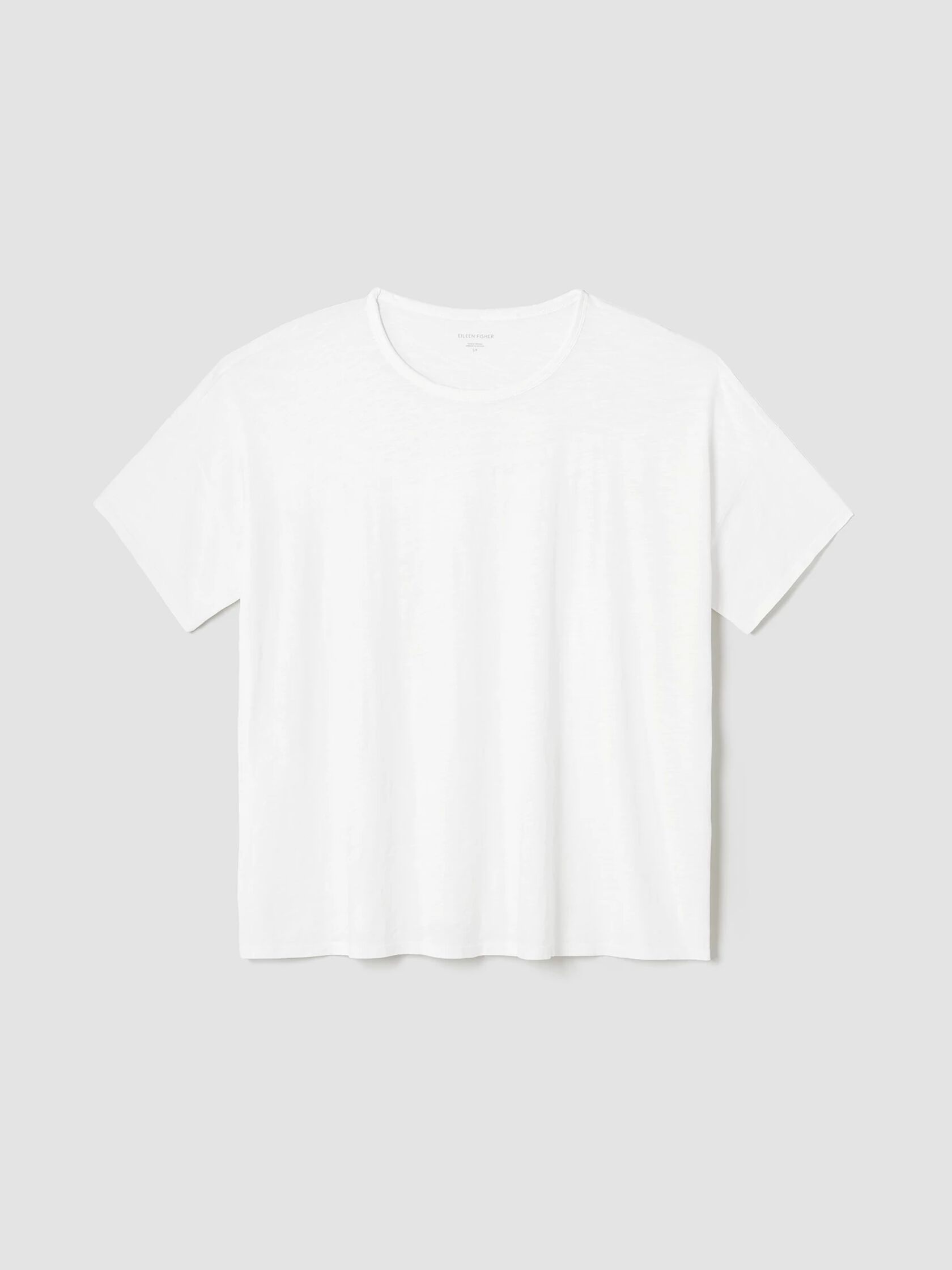 Organic Cotton Slub Crew Neck Tee