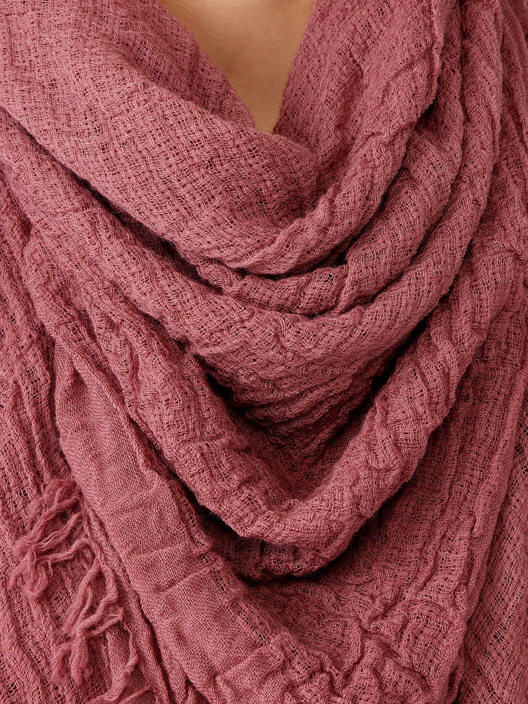 Textured Wool Gauze Scarf