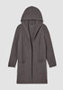 Peruvian Organic Cotton Crimp Hooded Cardigan