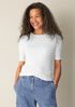 Organic Cotton Stretch Rib Crew Neck Tee