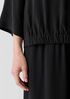 Silk Georgette Crepe V-Neck Top