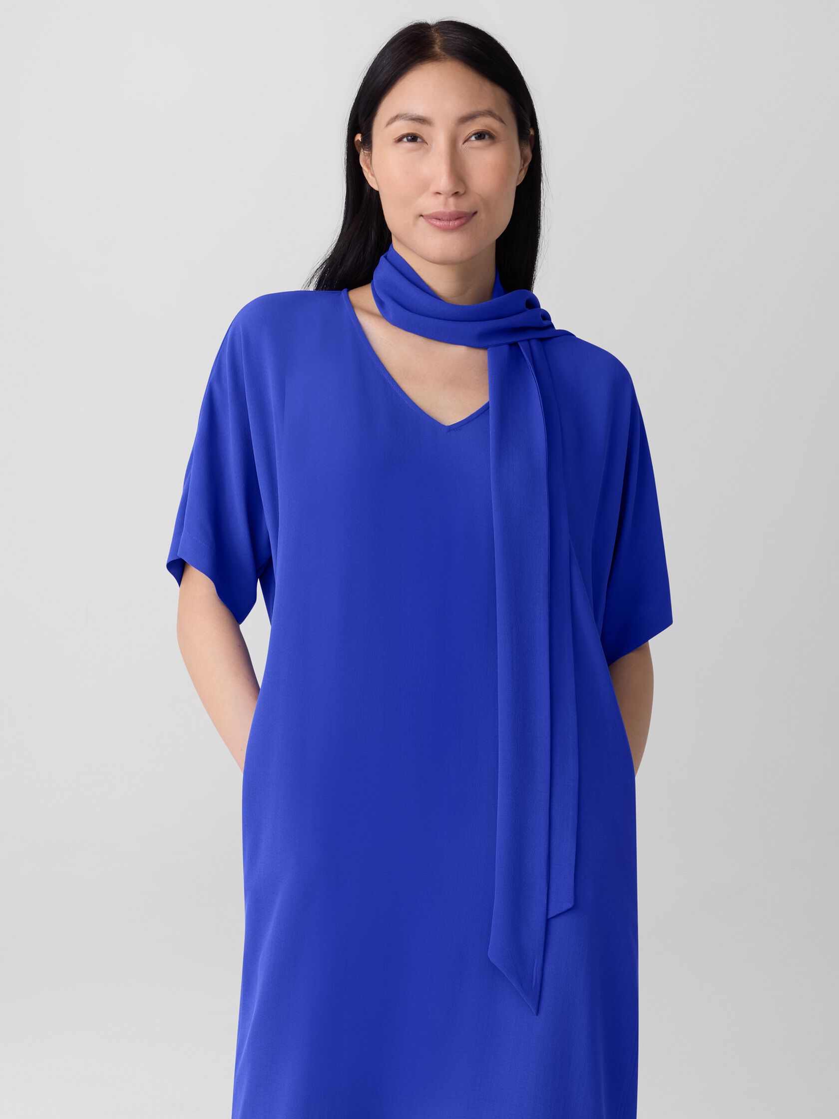 Silk Georgette Crepe Scarf