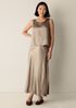 Textured Satin Slip Skirt