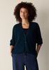 Peruvian Cotton Blend V-Neck Cardigan