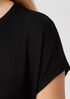 Stretch Silk Jersey Crew Neck Dress