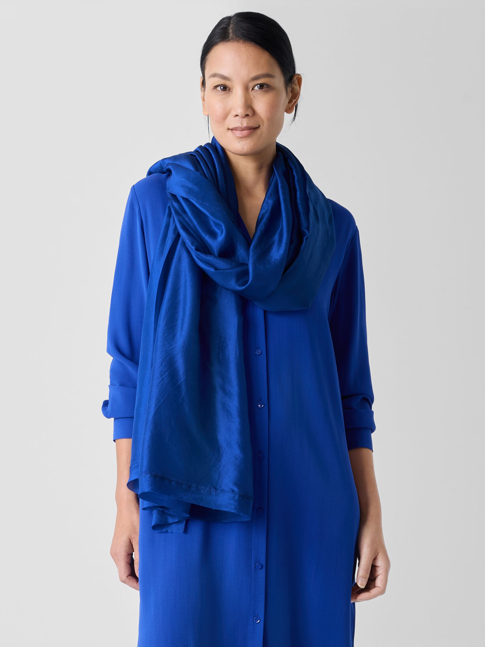 Washed Transitional Silk Parachute Scarf