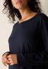 Organic Cotton Interlock Bateau Neck Sleep Dress