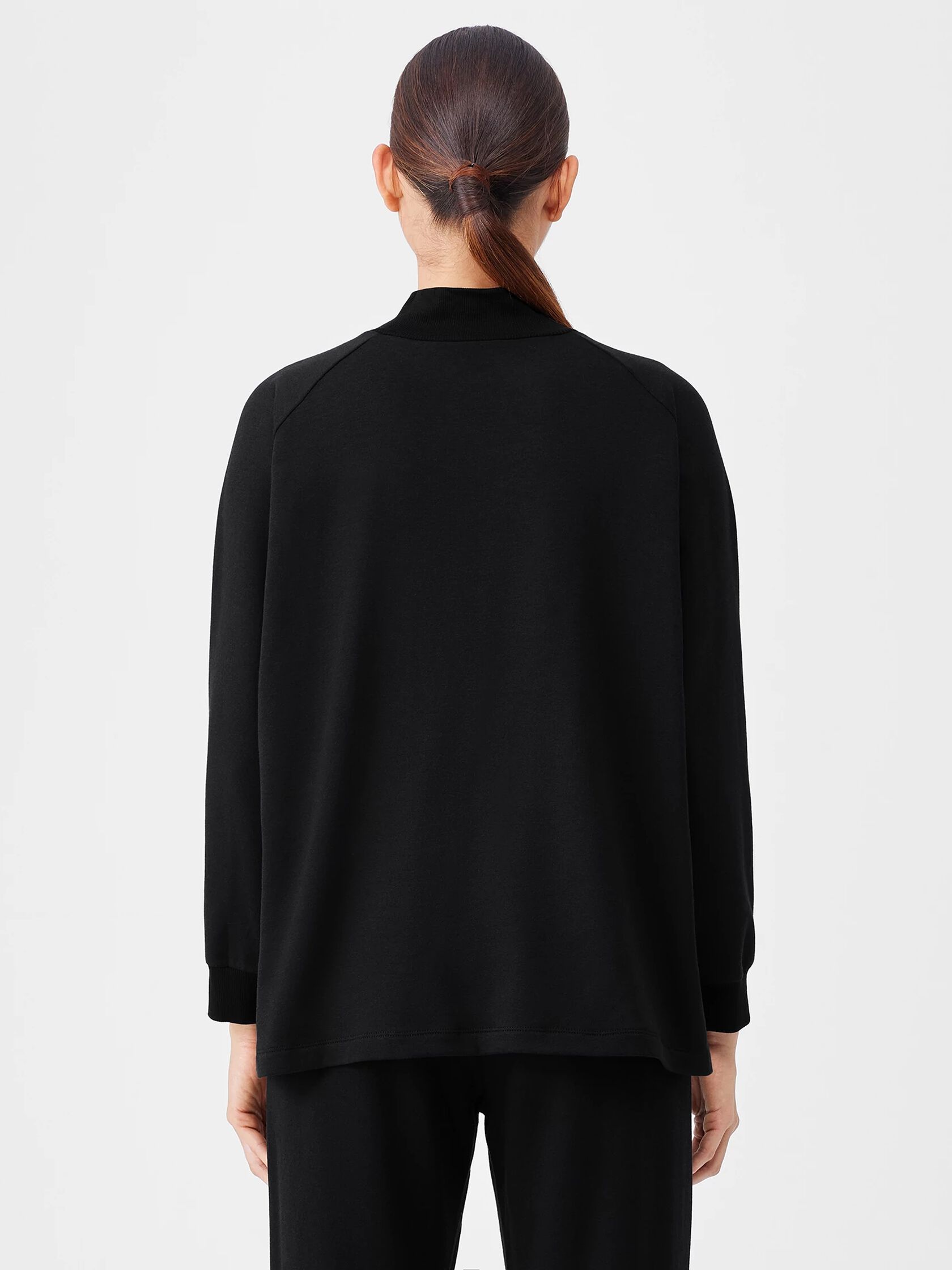 Cozy Brushed Terry Hug Turtleneck Top